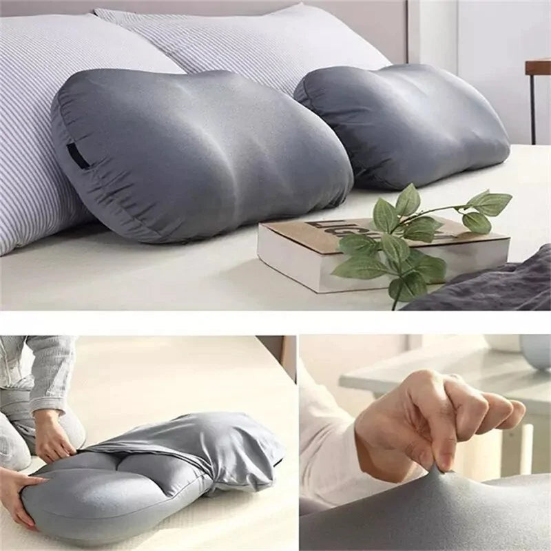 3D Neck Micro-Airball Pillow: Deep Sleep Washable Headrest