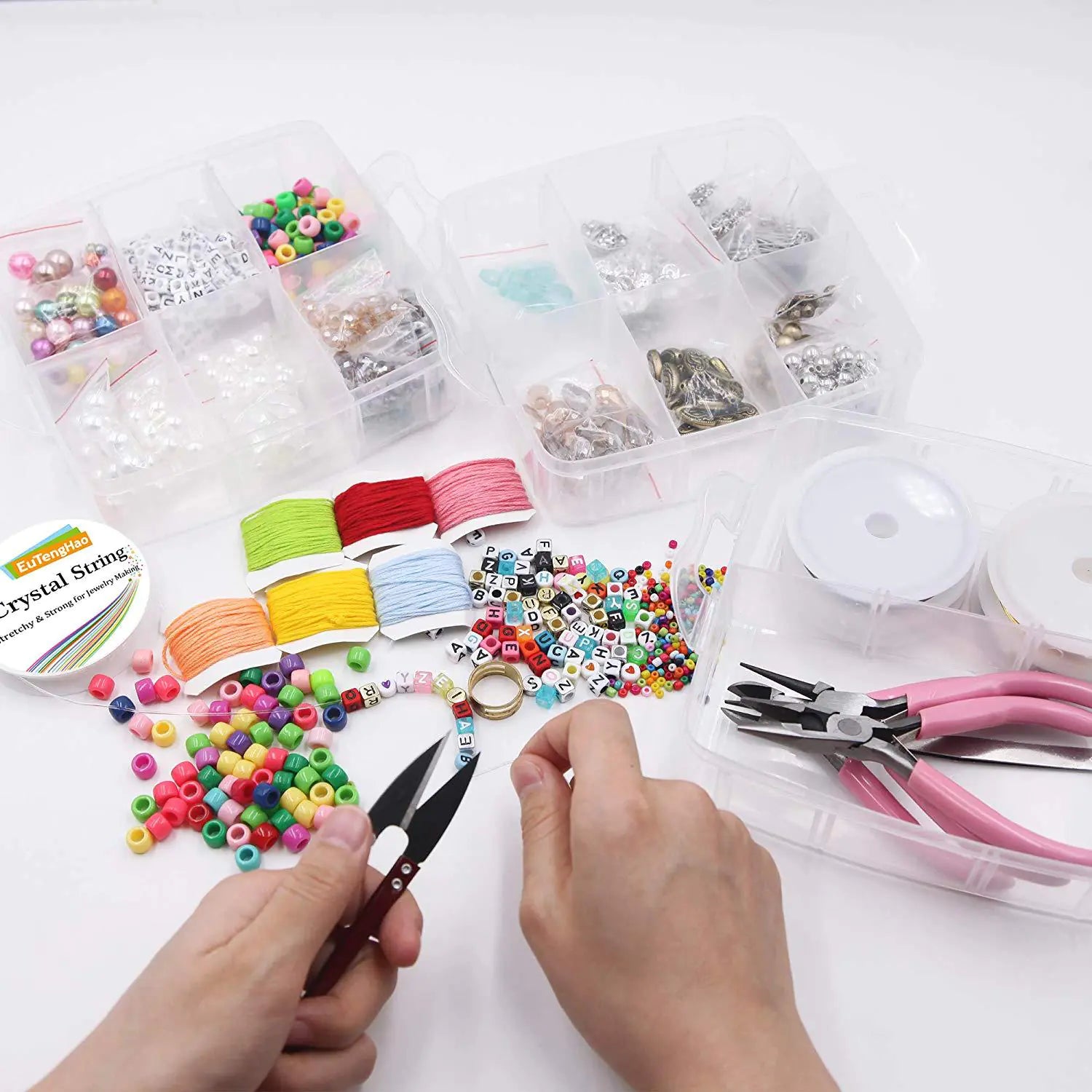 Jewelry Making Kit w 1171pcs Beads & Tools