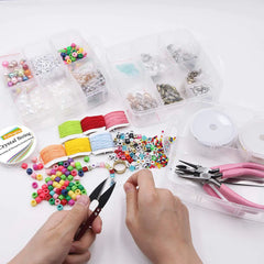 Jewelry Making Kit w 1171pcs Beads & Tools