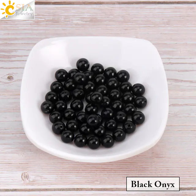 Natural Crystal Beads - Pink Quartz & Garnet Agate