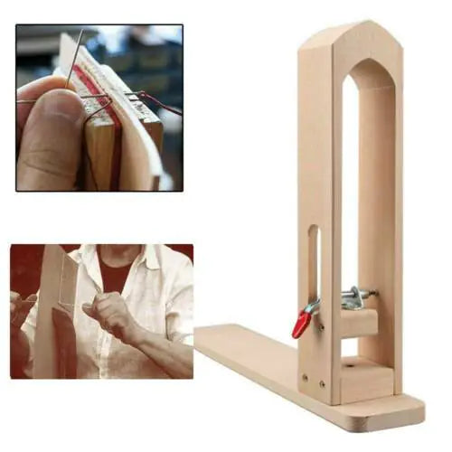 Beechwood Hand-Sewing Leather Clips w Wide Clamps