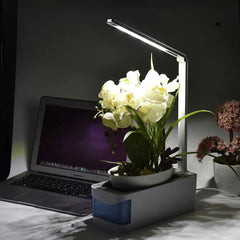 Smart Hydroponic Indoor Herb Garden Kit w LED Growth Light