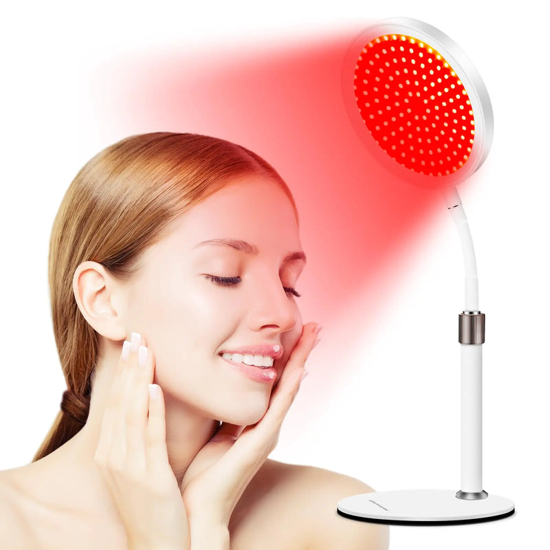 Red Light Therapy Lamp w Base & Timer
