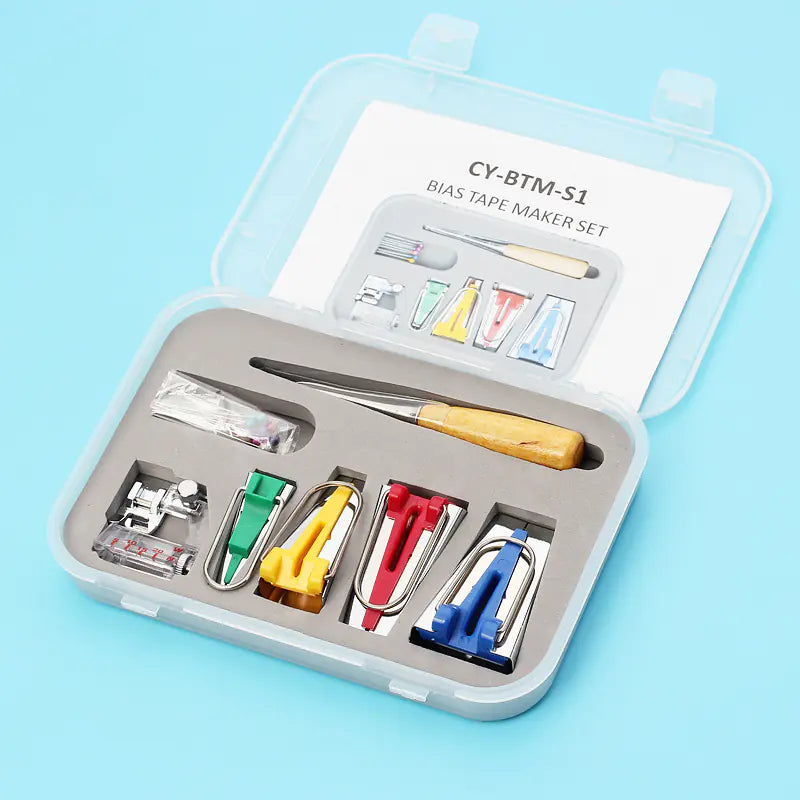 Multi-Functional Bias Tape Maker Kit for Electric Sewing Machines