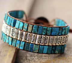 Handmade Triple Layer Natural Stone Bracelet