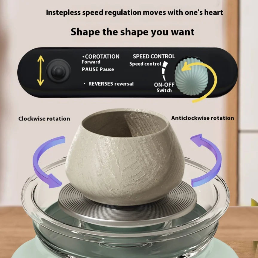 Electric Variable-Speed Pottery Wheel