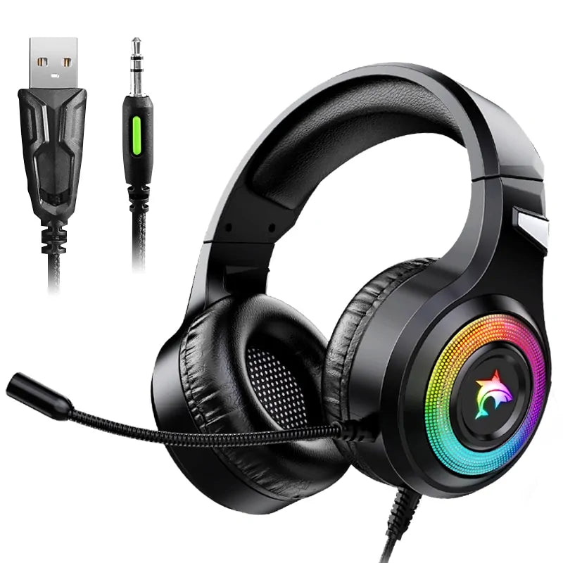 Gaming Headset w Microphone Light