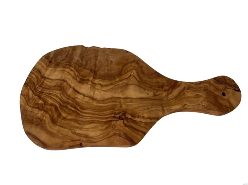 Mediterranean Olive Wood Cutting Board w Handle