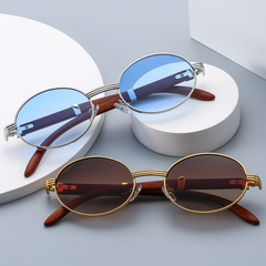 Sleek UV Protection Oval Sunglasses