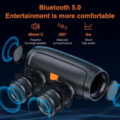 Bluetooth Stereo Speaker w FM & Subwoofer