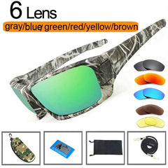 Fishing Sunglasses w Polarized Lens & Camouflage Frame