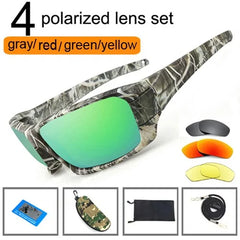 Fishing Sunglasses w Polarized Lens & Camouflage Frame