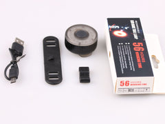 USB Rechargeable Bike Headlight w Phone Holder & Horn