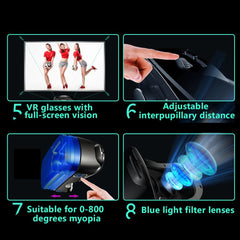 3D VR Smartphone Headset w 120° Vision Field