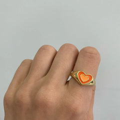 Artistic Love Heart Ring