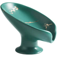 Luxury Ceramic Soap Dish w Drainage Design