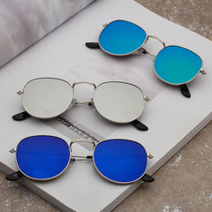 Women's Mirror Metal Sunglasses