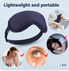 3D Electric Steam Eye Mask w 3-Level Heating & 6-Level Vibration