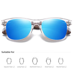 Retro Polarized Bamboo Wood Sunglasses