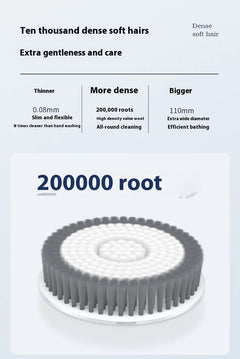 Electric Wall-Mounted Shower Body Brush