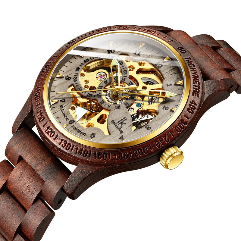 Luxury Classic Wooden Men's Mechanical Watch