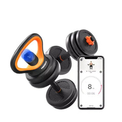 Rubberized Combo Dumbbell+Kettlebell+Removable Barbell