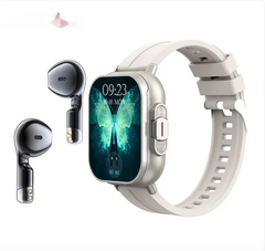 2-in-1 Smartwatch w TWS Bluetooth Earbuds & Heart Rate Monitor