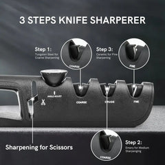 Ergonomic 5-in-1 Knife Sharpener