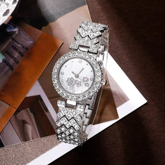 Women's Luxury Rhinestone Quartz Watch Set