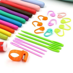 37pcs Ergonomic Extra Long Crochet Hook Set