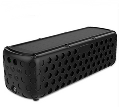 Portable Solar-Powered Bluetooth Speaker w Bass