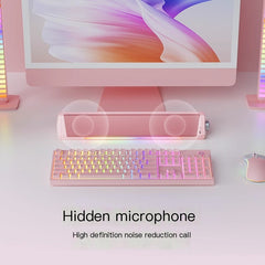 Bluetooth Desktop Gaming Speaker w Mic & Bass