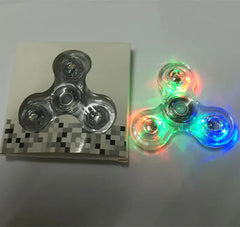 Crystal Fidget Spinner w Glowing Lights