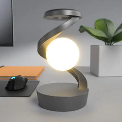 Rotating Moon Desk Lamp w Wireless Phone Charger