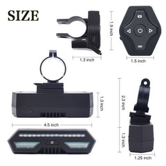 USB Rechargeable LED Bicycle Tail Light & Indicator