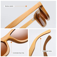Stylish Bamboo Polarized Sunglasses for Wholesale