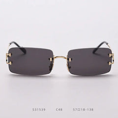 Retro Frameless Sunglasses