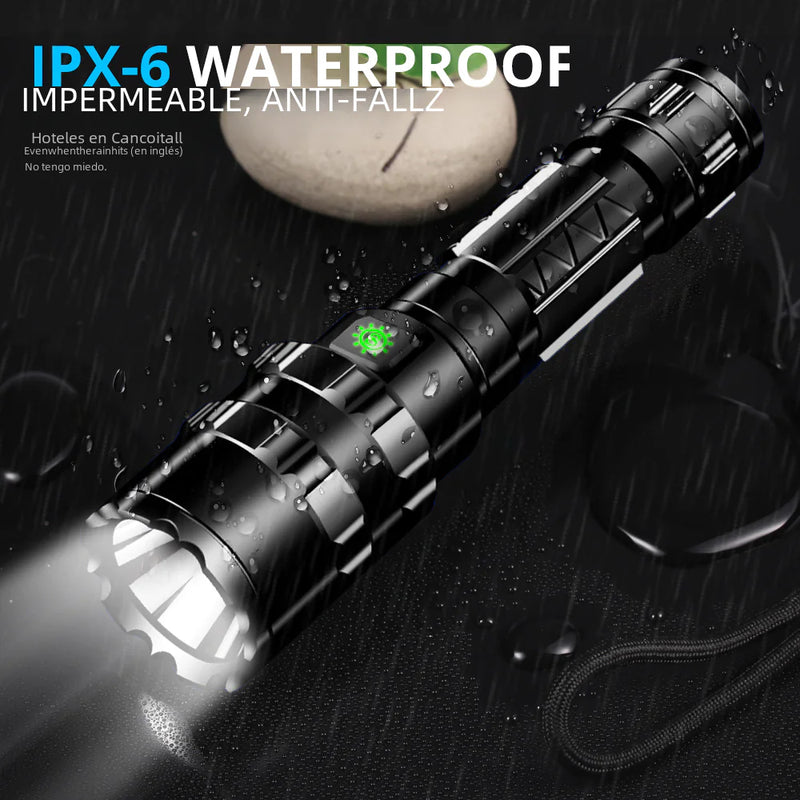 USB Rechargeable 10W LED Tactical Mini-Flashlight