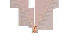 Chomel S925 Silver Double Ring Necklace