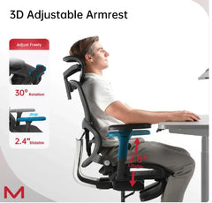 Ergonomic Office Chair w Footrest