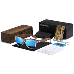 Retro Polarized Bamboo Wood Sunglasses