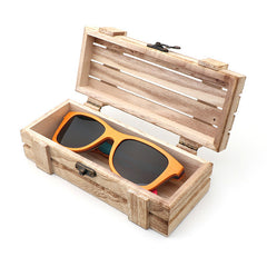 Custom Retro Round Frame Shades w Bamboo Details