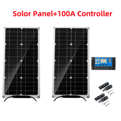 25W Flexible Solar Panel Battery Charger Kit