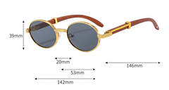 Sleek UV Protection Oval Sunglasses
