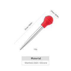 Stainless Steel Basting Pump w Ergonomic Handle