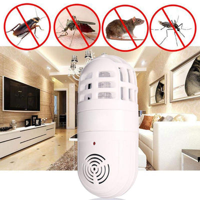 2-in-1 Ultrasonic Pest Repeller & Mosquito Zapper