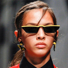 Retro Eyebrow-Framing Sunglasses