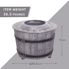 Smokeless Firepit w Wood Pellets Etc for Fuel