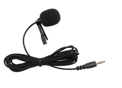 Lavalier Microphone w Headset Accessories