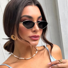 Cat's Eye Metal Sunglasses